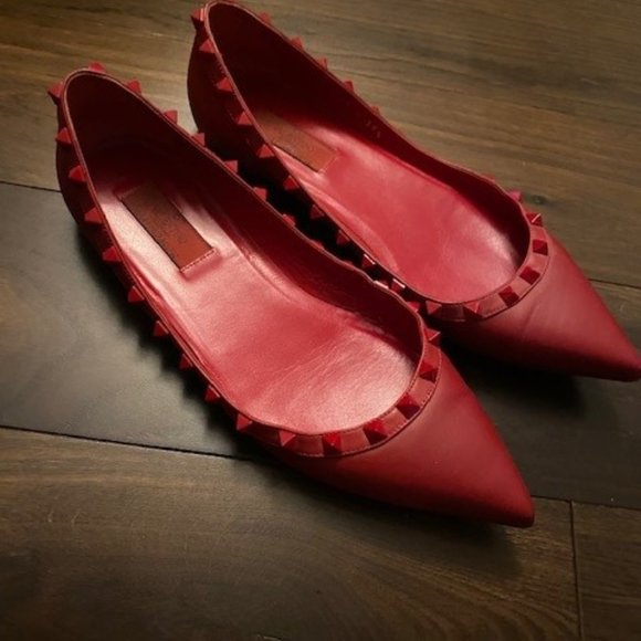 Valentino Rockstud Ballet Flat - Picture 1 of 2
